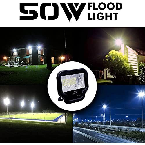 Gesto Tv Model 50W Led Flood Light  Ip66 Waterproof Led Lights With 120 Wide Beam | Halogen,Focus Light For Yard,Showroom,Shop, Factory,Garden,Temple,Tent, Warehouse,Playground (Cool White)-Pack Of 1