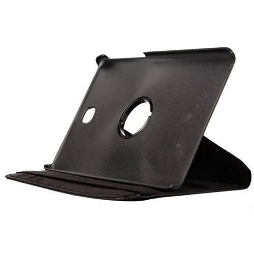 Eleqzun 360 Degree Rotate Flip Cover Compatible For Galaxy Tab A Sm-T350 / T355 (8" Inch) (2015) (Black)