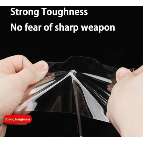 Antson High Gloss Anti Scratch Cover Carbon Fiber Paint Protection Film Tape Ppf For Car Protection And Decoration Car Bumper Door Guard Hood Sticker Protection Strip (Black, 5 Cm  5 M)