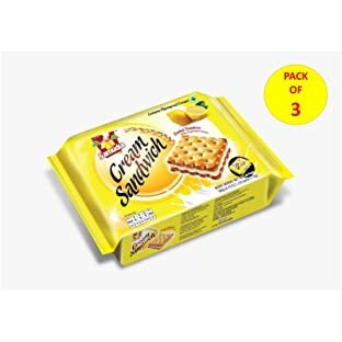Samudra Lex Cream Sandwich Biscuits (Lemon Flavour) - 190 Gm