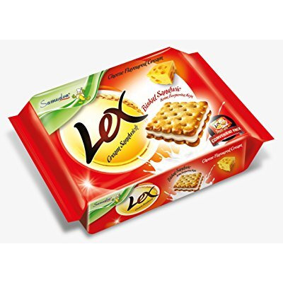 Samudra Lex Cream Sandwich Biscuits Cheese Flavour- 190 Gm