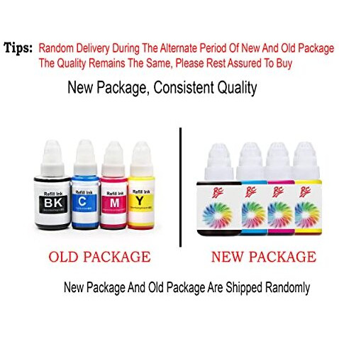 Rc Print Ink Compatible For Canon Pixma G1000 G1010 G1100 G2000 G2002 G2010 G2012 G2100 G3000 G3010 G3012 G3100 G4000 G4010 Printers Pack Of 4 Black 135Ml Cmy 70Ml Each