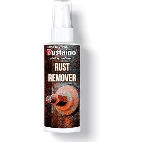 Rustaino Powerful Rust Remover Spray For Iron, Steel, Metal, Rust Stains Cleaning & Protection For Car, Bike, Kitchen, Bathroom (100Ml)