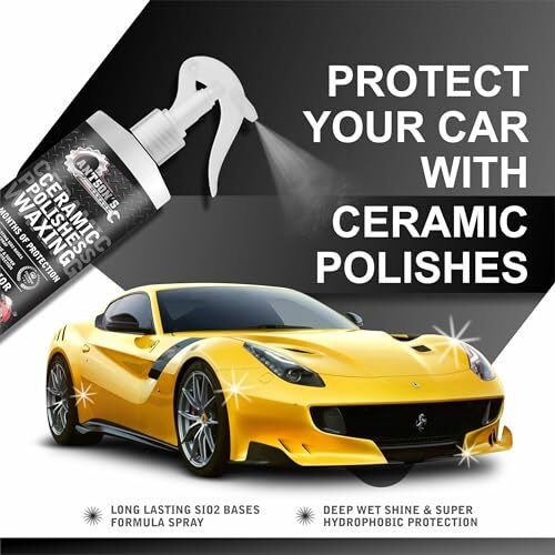 Ceramic Polish Waxing For Car - Antson 250Ml Easy To Apply Hydrophobic Spray With Extreme Gloss, Slickness & Uv Protection, More Durable Than Other Car Polish & Wax