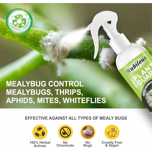 Nubilous 500 Ml Plant Guard | Ready To Use Organic Cold Pressed Pure Neem Oil Spray For Indoor And Outdoor Plants | Removes Mealybugs, Fungus And Other Pests From Plants