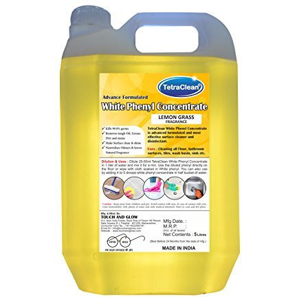 Tetraclean Lemon Grass White Bathroom Floor Cleaner (5 L)