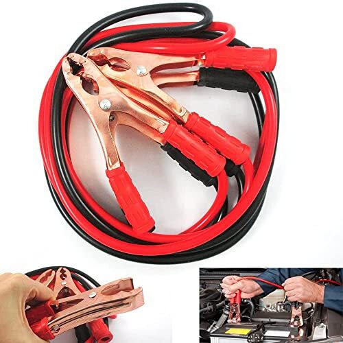 Belanto Car Heavy Duty Auto Jumper Cable Battery Booster Wire Clamp With Alligator Wire (7Ft, 500 Amp) Emergency Car Battery Charging Booster Cables For Car Truck Battery Chargers To Start Forengine