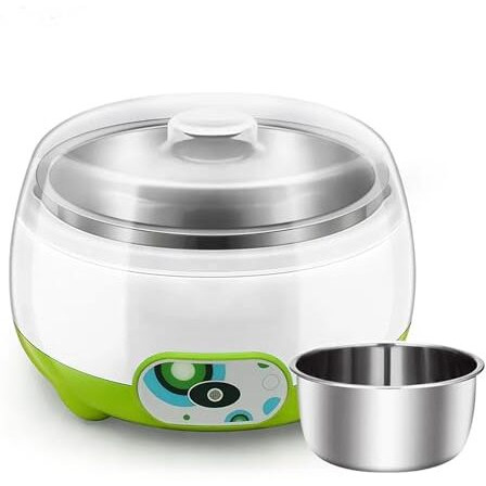 Kliffoo Electric Yogurt Maker,1L Automatic Yogurt Maker Machine In Home Kitchen, Stainless Steel Yogurt Maker With Temperature Control, Homemade Fresh Yogurt - Dahi Maker With Auto Switch-Off