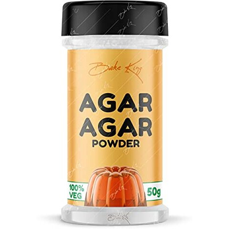 Bake King Agar Agar Jelly Powder 50Gm, Vegetarian Gelatin Alternative, Plant Based Product, Perfect For Desserts & Jelly