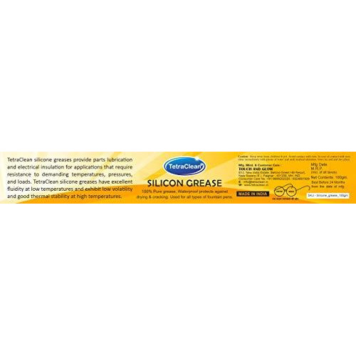 Tetraclean Silicon Grease/Silicon Dielectric Grease/Silicon Paste Compound/Automotive Electricals/Spark Plugs/Sealant For Electrical Connectors/Remote Control Equipment | For Home & Commercial Use, / 100Gm