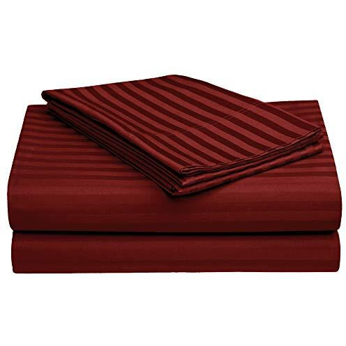 Story@Home Bedsheet For King Size Bed | Cotton Bedsheet | Satin | King Size Bed Sheet Cotton With 2 King Size Pillow Covers(270 X 270Cm, Cherry Red) King Bedsheet | Perfect For Home Decor | 300Tc