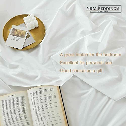Yrm Beddings - 3 Piece Round Elastic Bedsheet Light Blue 400 Tc Egyptian Cotton Fitted Bedsheet 96" Diameter Feet Upto 12" Inch Thick Mattress Round Shape Fitted Bedsheet Include 2 Pillow Covers