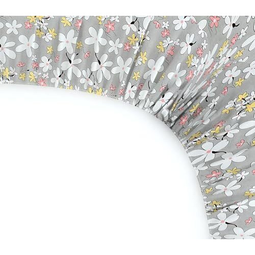 Tindler Knots Luxurious Glace Cotton Super Soft 300 Tc 360 Elastic Fitted Bedsheet King Size (78X72X12 Inch) With 2 Pillow Covers (18 X 28) | Steel Grey