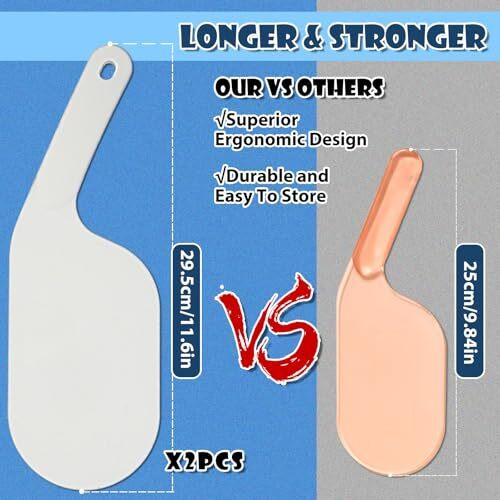 Jieyao 2 Pcs Extended Bed Sheet Tucker Tool, 11.8'' Bedsheet Change Helper Tucking Paddle, Mattress Lifter For Changing Sheets Durable Bed Maker Tool For Making Your Bed To Protect Your Nails&Back