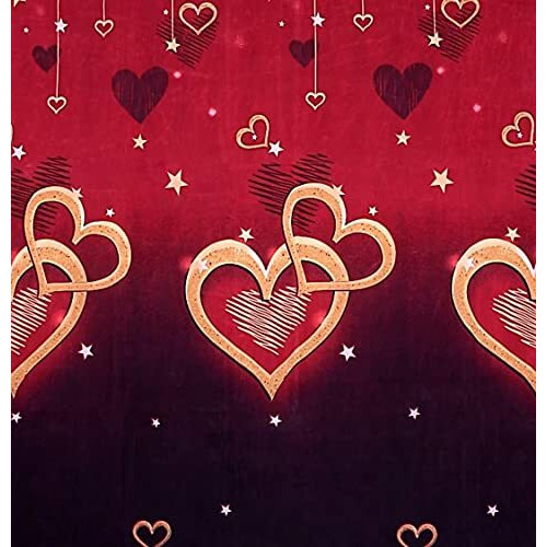 Engunias Prime Collection Polycotton144 Tc Premium Double Sized Bedsheet With 2 Free Maching Pillow Covers(90 * 90) Inch Color- Purple Design-Floral, Black
