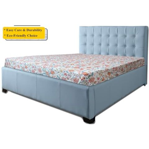 The Furnishing Tree Katha Hand Work Bedsheet/Dohar/Stitch Cotton Ac Comforter For King Size Double Bed Bedsheet Floral Multicolor On Offwhite Base