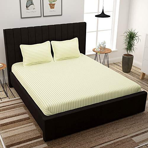 Story@Home Bedsheet For King Size Bed | Cotton Bedsheet | Solid King Size Bed Sheet Cotton With 2 Pillow Covers, 270 X 270Cm, Off White | Perfect For Home Decor | 300Tc