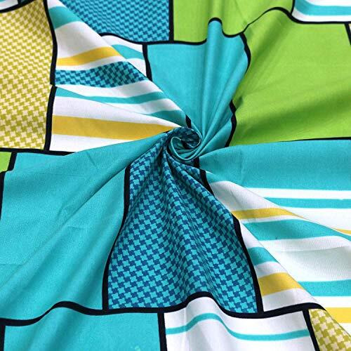 Guruji 188Tc 3D Polycotton Double Bedsheets With 2 Complimentory Maching Pillow Covers (Pack Of 2 Bedsheet With 2 Pillow Covers) Size 228X228(90 X90) Cm (Green)