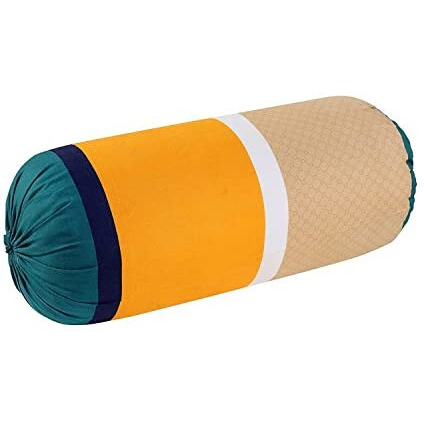 Mallowworld Beautiful Solid Satin Stripe Diwan Set Covers 8 Pieces Designer Printed Standard Diwan Set With 1 Single Bedsheet Size 60X90, 5 Cushions Covers And 2 Bolster Covers (Royalyellow Color)