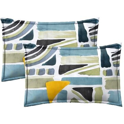 Amazon Brand - Umi Brushed Microfiber Cotton Double Bedsheet With 2 Pillow Covers,Bedsheet 90X100(Inches) Pillow Cover 17X27(Cm, 144 Tc, Multi)
