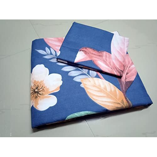Bhaiji King Bedsheet For Double Bed || Super King Size 120 Inch, 10 Feet || With 2 Large Size Pillow Covers|| Jointless King Size
