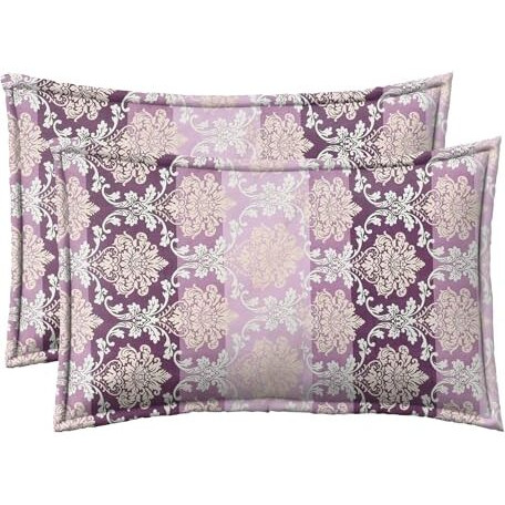 Cozy Furnish Super Soft Microfiber Cotton King Size Bedsheet With 2 Pillow Covers | Printed Design | 150 Tc | 108X108 Inches Bedsheet | 17X27 Inches Pillow Covers For All Occasions