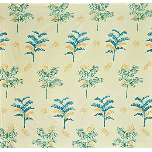 Konvio 220Tc Printed Design Size Double Bed Sheet With 2 Pillow Covers, 88 X 96 Inch (Double Bed, Sea Green Olive)