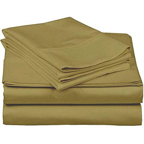 Linenaffairs 1800 Brushed Microfiber Bedsheet/Bedsheets - Flat Sheet With 2 Pillow Cover - Taupe Solid_Double