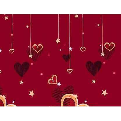 Engunias  King Collection 154 Tc Polycotton 3D Double Bedsheet With 2 Pillow Covers (90 X 90 , King Size )