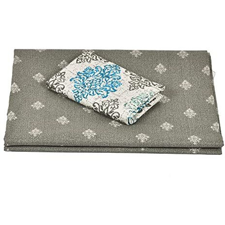 Amazon Brand - Umi 100% Cotton Bedsheets With 1 Pillow Cover - Printed Cotton Single Bedsheet (Light Brown)
