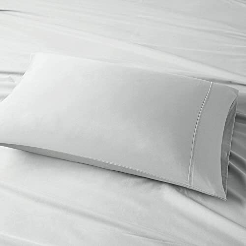1000 Thread Count Egyptian Cotton Bedsheet | Queen Size (20" X 30" Inches) Pillow Covers I White Color Pillow Cover - Set Of 2