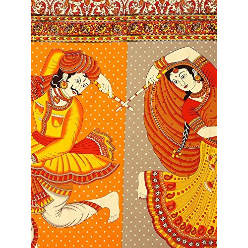 Dreamkraft Beautiful Jaipuri Traditional Sanganeri Print Cotton King Size Bedsheet With 2 Pillow Covers Traditional Indian Bedsheet (250X230 Cm)