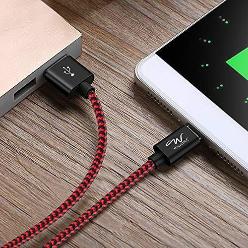 Wayona Usb Type C 65W/3A Charger Cable Fast Charging Cord For Samsung Galaxy S24, S24 Ultra, S23, S22, S21, S20 Fe, A55, M34 5G, M14, M15 5G, Iqooz9, Iphone 15 Series (3 Ft Pack Of 1, Red & Black)