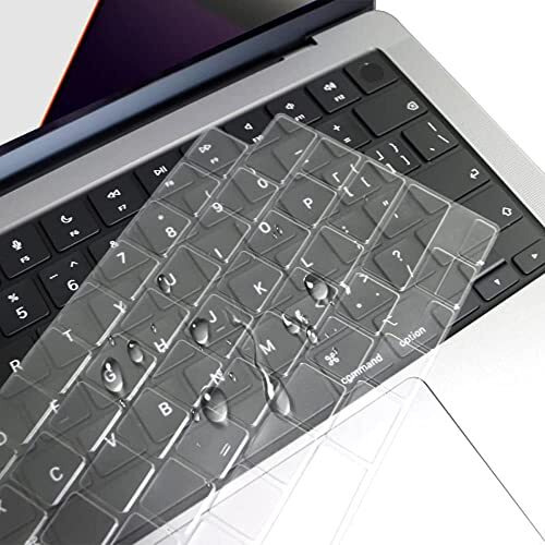 Oaky Keyboard Cover For 2025-2021 Macbook Air 13 Inch M4-M3-M2 Chip [A3240 A3113 A2681] & Macbook Air 15 Inch 2025-2021 M4 M3 M2 Chip [A3241 A3114 A2941] Dust-Proof Keyboard Skin Protector - Tpu Clear