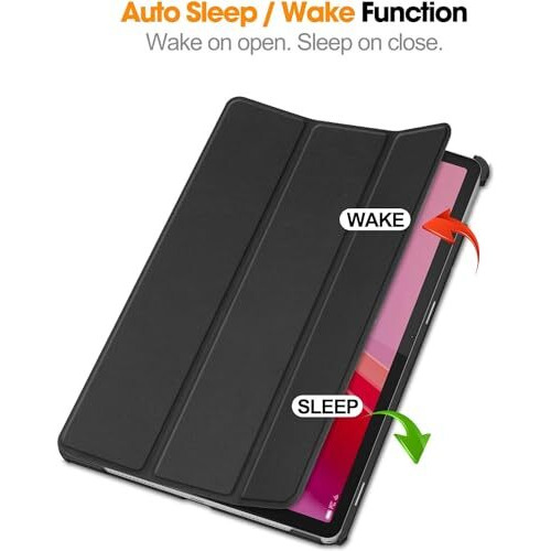 Proelite Cover For Lenovo Tab M11 11" Case Cover, Trifold Flip Case Cover For Lenovo Tab M11 11 Inch With Auto Sleep Wake Function, Black
