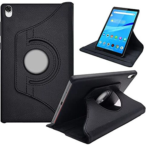 Cedo Lenovo Tab M8 / M8 2Nd Gen (8 Inch) Flip Cover | Leather Finish | 360 Degree Rotate Back Cover Case For Lenovo Tab M8 / M8 2Nd Gen (8 Inch) Tb-8505 X/F/N (Black)
