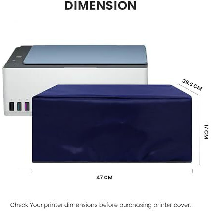 Alifiya Dust Proof Washable Printer Cover For Hp Smart Tank 585 / 525 / 520 All-In-One - Blue