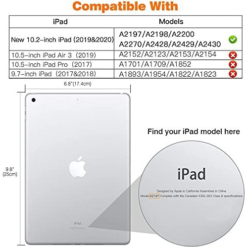 Proelite Faux Leather Smart Flip Case Cover For Apple Ipad 10.2&quot 9Th Gen (2021) / 8Th Gen / 7Th Gen With Stylus Pen, Dark Green