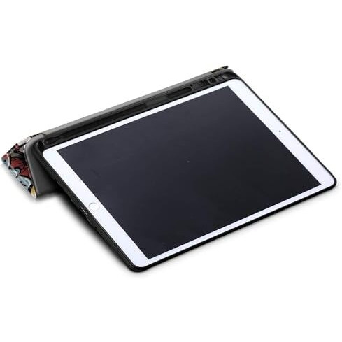 Proelite Smart Case For Ipad 10.2 Inch 2021 9Th/8Th/7Th Gen [Auto Sleep/Wake Cover] [Pencil Holder] [Soft Flexible Case] Recoil Series - Hippy With Stylus Pen