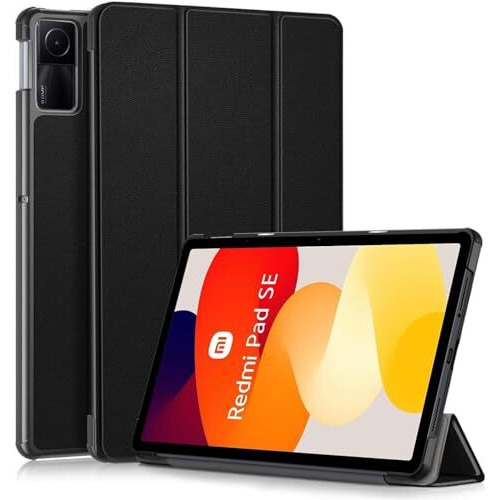 Proelite Case Cover For Redmi Pad Se 11 Inch Cover, Slim Trifold Flip Case Cover For Redmi Pad Se 11 Inch Tablet [Auto Sleep Wake Feature], Black