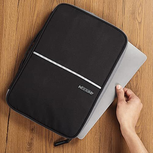 Wooum Ipad 11 Pro Sleeve/Case/Pouch 9.7, 10.5, 10.9" Tablet Pouch/Tablet Sleeve/Tablet Bag/Ipad Cover/Gadget Organizer Bag - Black