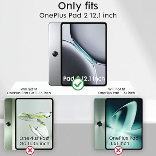 Spcore Tempered Glass For Oneplus Pad 2 12.1 Inch Screen Protector Guard For Oneplus Pad 2 12.1 Inch [Scratch Resistant] [Easy Installation] [Bubble Free] [1-Pack]
