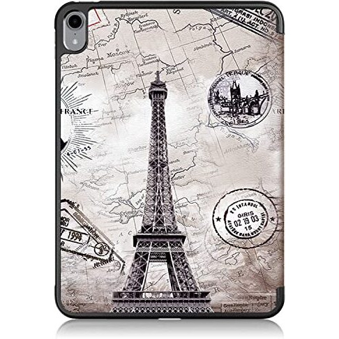 Proelite Smart Case For Ipad (A16) 11Th/10Th Generation (2025/2022) [Auto Sleep/Wake Cover] [Left Side Pencil Holder] [Soft Flexible Case] Recoil Series - Eiffel