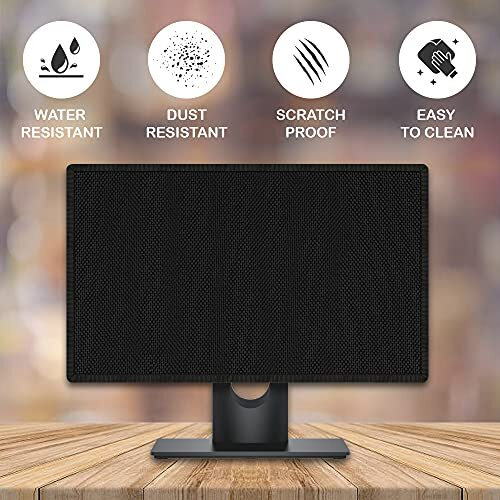 Inf Dust Proof Water Proof Washable Lcd/Led Monitor Cover For Dell 27 Inch (Black), Nylon