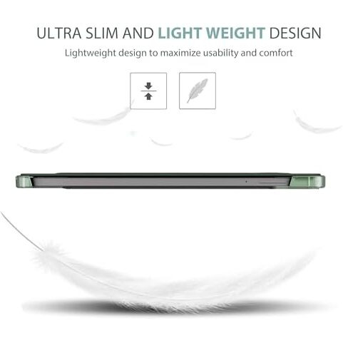 Proelite Case Cover For Realme Pad 2 11.5 Inch Cover, Smart Flip Case Cover For Realme Pad 2 11.5 Inch Translucent Back With Stylus Pen, Dark Green