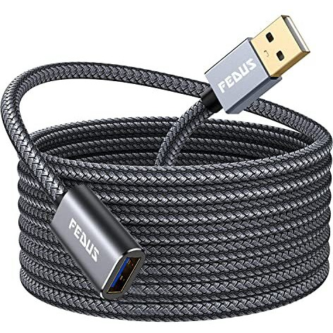 Fedus Usb 3.0 Extension Cable 3M, Aluminum Alloy Usb Cable Extender Superspeed Usb 3.0 Type A Male To Usb A Female Extension Cord For Printer, Tv, Playstation, Xbox, Hard Drive, Keyboard, Usb Hub