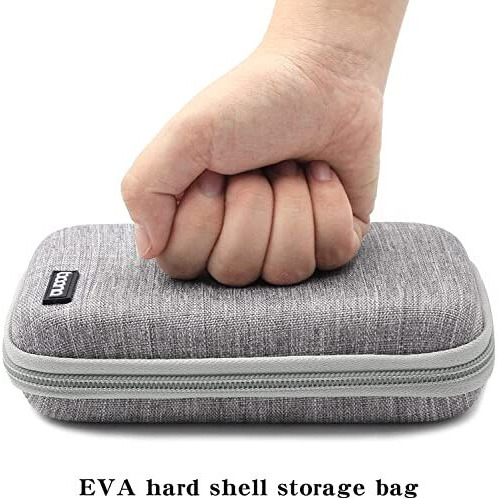 Solotravel Hard Disk Case Shockproof Hard Drive Case 2.5Inch External Hard Disk Case Eva Hard Disk Pouch External Hard Disk Cover (Grey Color)