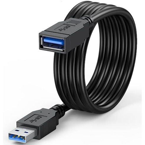 Fedus Usb Male To Female Extension Cable, 3 Meter/9.8Ft 2.0 Extension Cable, A Male To A Female Cable, Extender For Tv, Pc, Hard Drive, Flash Drive, Mouse, Keyboard, Webcam, Scanner