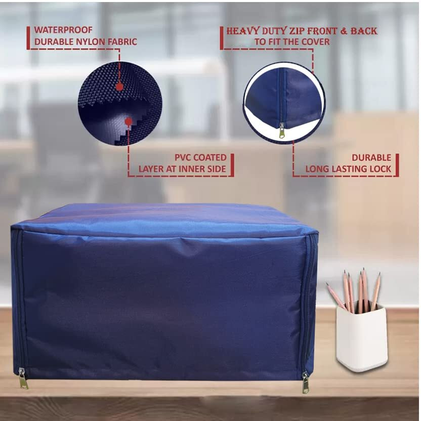 Protectio Printer Cover For Epson L3110 /L3150 /L3100 /L3115 /L1110 / L3215 / L3210 / L3250 Ecotank Multifunction Inktank Printer, Color - Blue, Dustproof, Washable (0.150), Premium Quality Nylon
