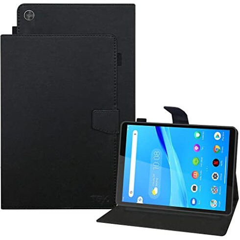 Tgk Leather Flip Stand Cover With Tpu Back Case For Tablets Lenovo Tab M8 Hd Cover 2Nd Gen/Tab M8 Hd 3Rd Gen 8 Inches [Model Tb-8505X / Tb-8505F / Tb-8506X] Black